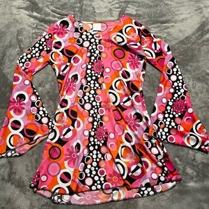 70’s Inspired Bell Sleeve Dress